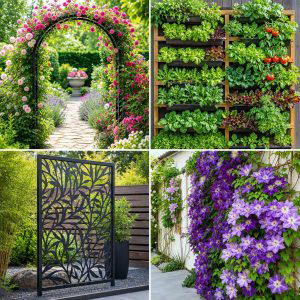 25 Garden Ideas With Trellis Designs for Climbing Beauty