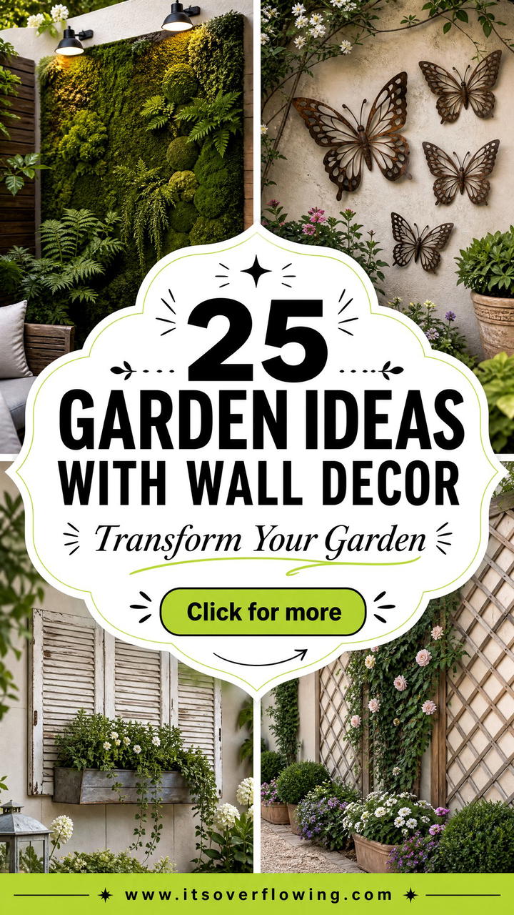 25 Garden Ideas With Wall Decor to Transform Your Space - 25 Garden Ideas With Wall Decor to Transform Your Space