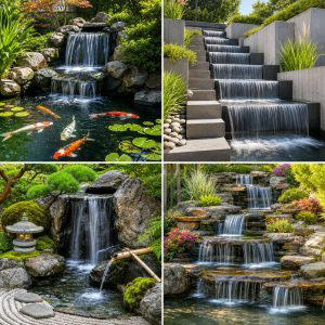 25 Garden Ideas With Waterfall Features for Relaxing Style