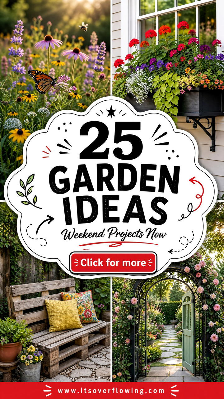 25 Garden Ideas With Weekend Projects to Try Now - 25 Garden Ideas With Weekend Projects to Try Now