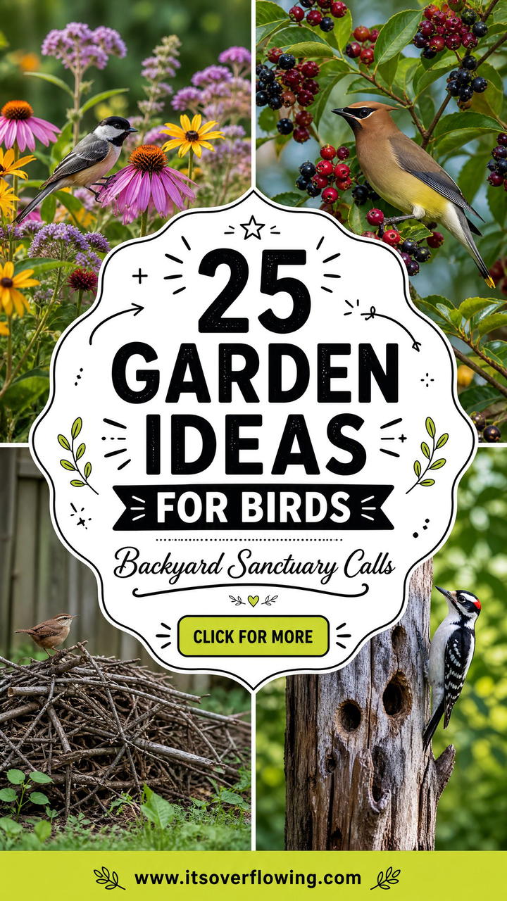 25 Garden Ideas for Birds to Create a Backyard Sanctuary - 25 Garden Ideas for Birds to Create a Backyard Sanctuary