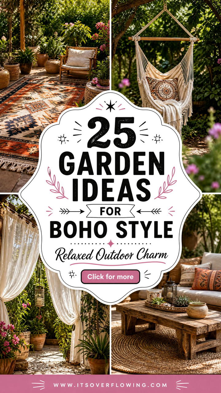 25 Garden Ideas for Boho Style With Relaxed Outdoor Charm - 25 Garden Ideas for Boho Style With Relaxed Outdoor Charm