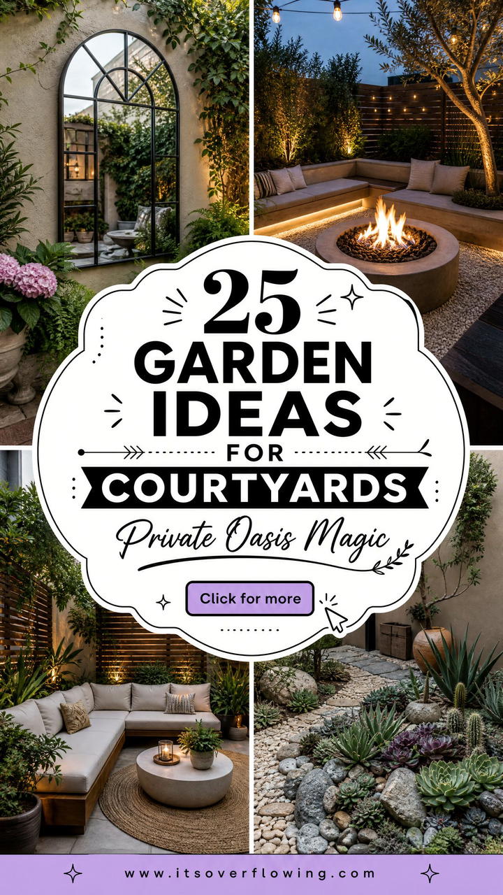 25 Garden Ideas for Courtyards to Create a Private Oasis - 25 Garden Ideas for Courtyards to Create a Private Oasis
