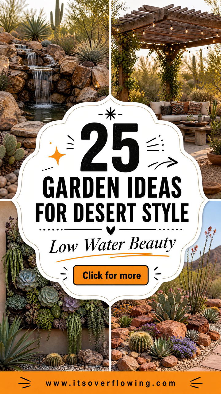 25 Garden Ideas for Desert Style With Stunning Low-Water Looks - 25 Garden Ideas for Desert Style With Stunning Low-Water Looks