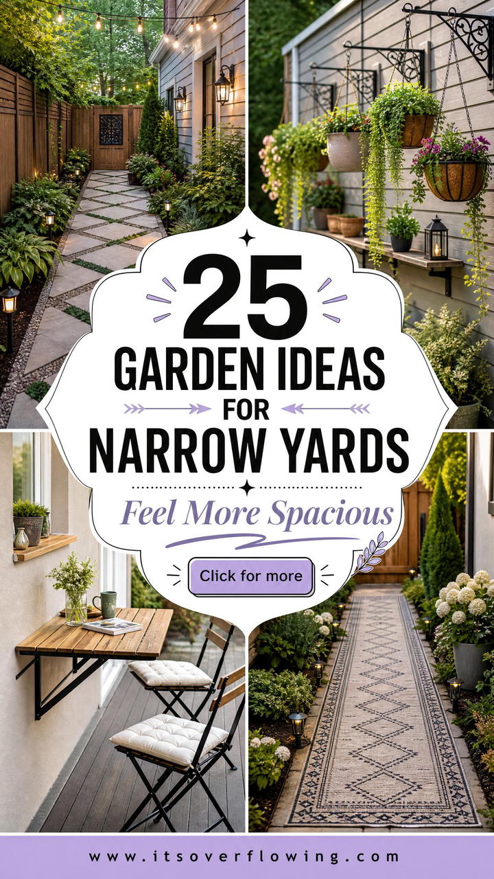 25 Garden Ideas for Narrow Yards That Feel Spacious - 25 Garden Ideas for Narrow Yards That Feel Spacious