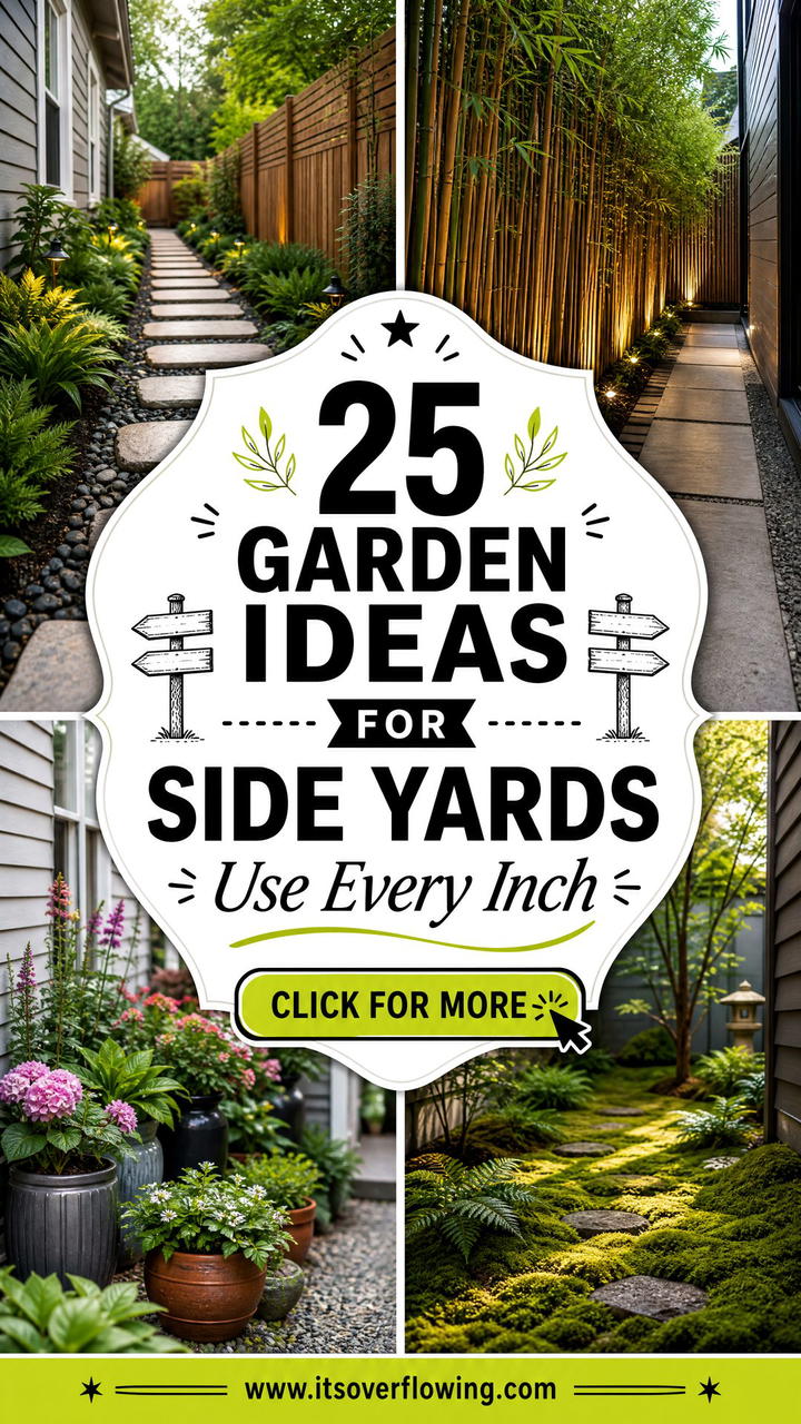 25 Garden Ideas for Side Yards to Use Every Inch - 25 Garden Ideas for Side Yards to Use Every Inch