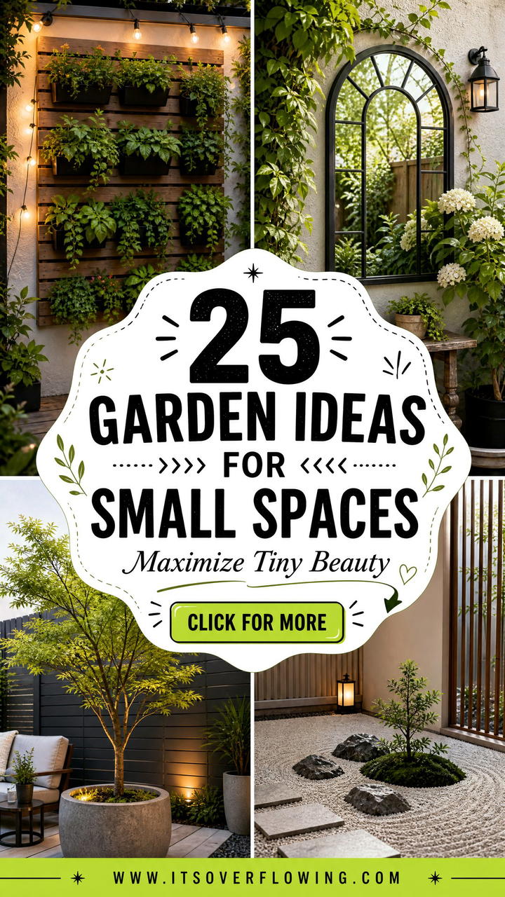 25 Garden Ideas for Small Spaces to Maximize Beauty - 25 Garden Ideas for Small Spaces to Maximize Beauty