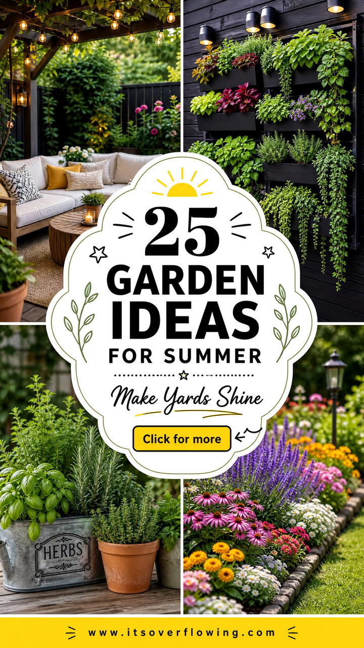25 Garden Ideas for Summer to Make Your Yard Shine - 25 Garden Ideas for Summer to Make Your Yard Shine