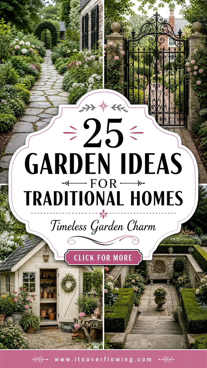 25 Garden Ideas for Traditional Homes With Timeless Charm - 25 Garden Ideas for Traditional Homes With Timeless Charm