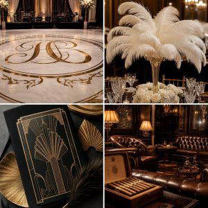 25 Glamorous Great Gatsby Wedding Theme Ideas