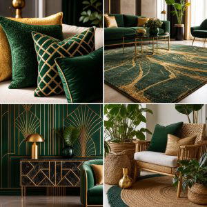 25 Green and Gold Living Room Ideas for Luxury
