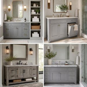 25 Grey Bathroom Vanity Design Ideas for Modern Homes