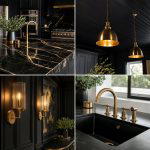 25 Luxurious Black and Gold Powder Room Ideas for Elegance