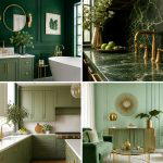 25 Luxurious Green and Gold Bathroom Design Ideas