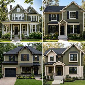 25 Olive Green House Exterior Ideas for a Fresh and Natural Look