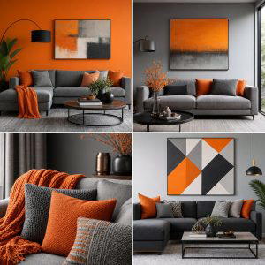 25 Orange and Grey Living Room Ideas for a Modern Look