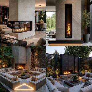 25 Outdoor Corner Fireplace Ideas for Cozy Nights