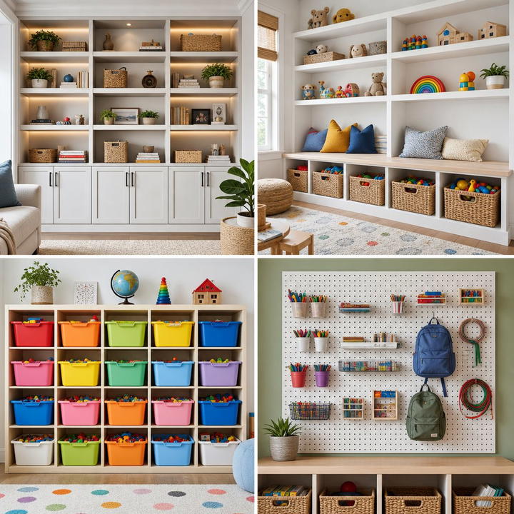 25 Playroom Storage Ideas to Keep Your Kids’ Space Organized