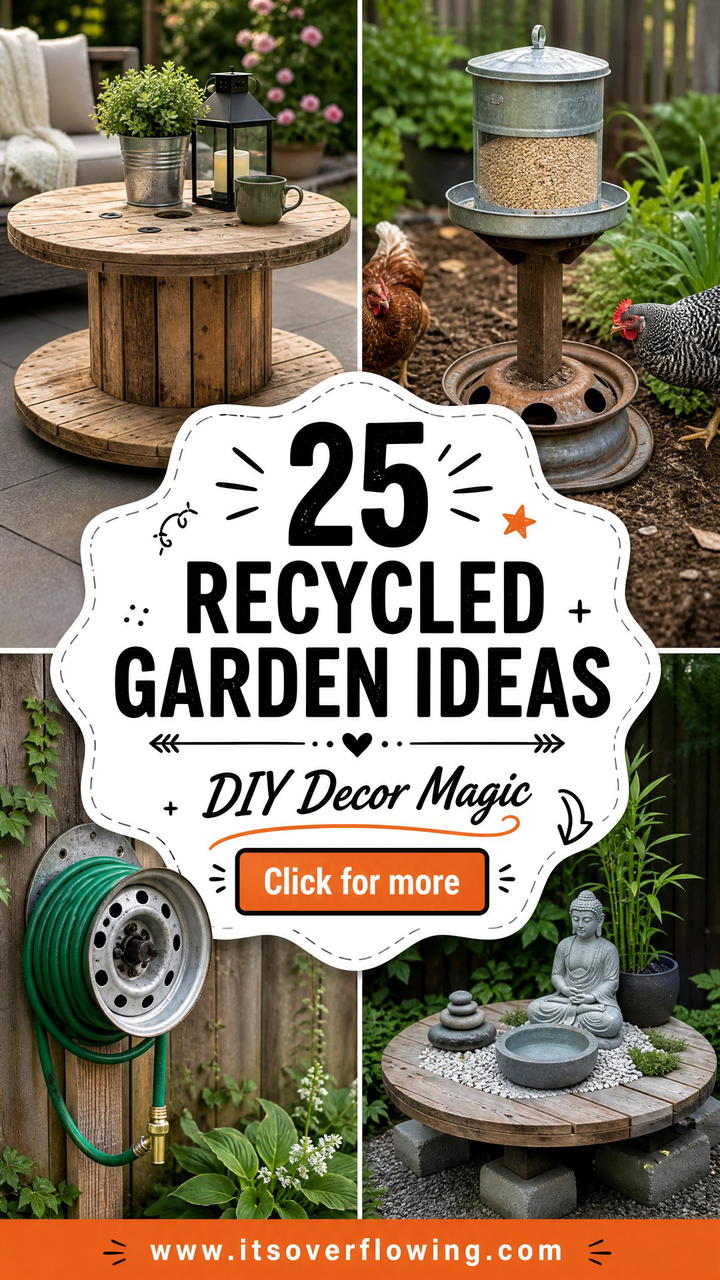 25 Recycled Garden Ideas With Cable Spools for DIY Decor - 25 Recycled Garden Ideas With Cable Spools for DIY Decor