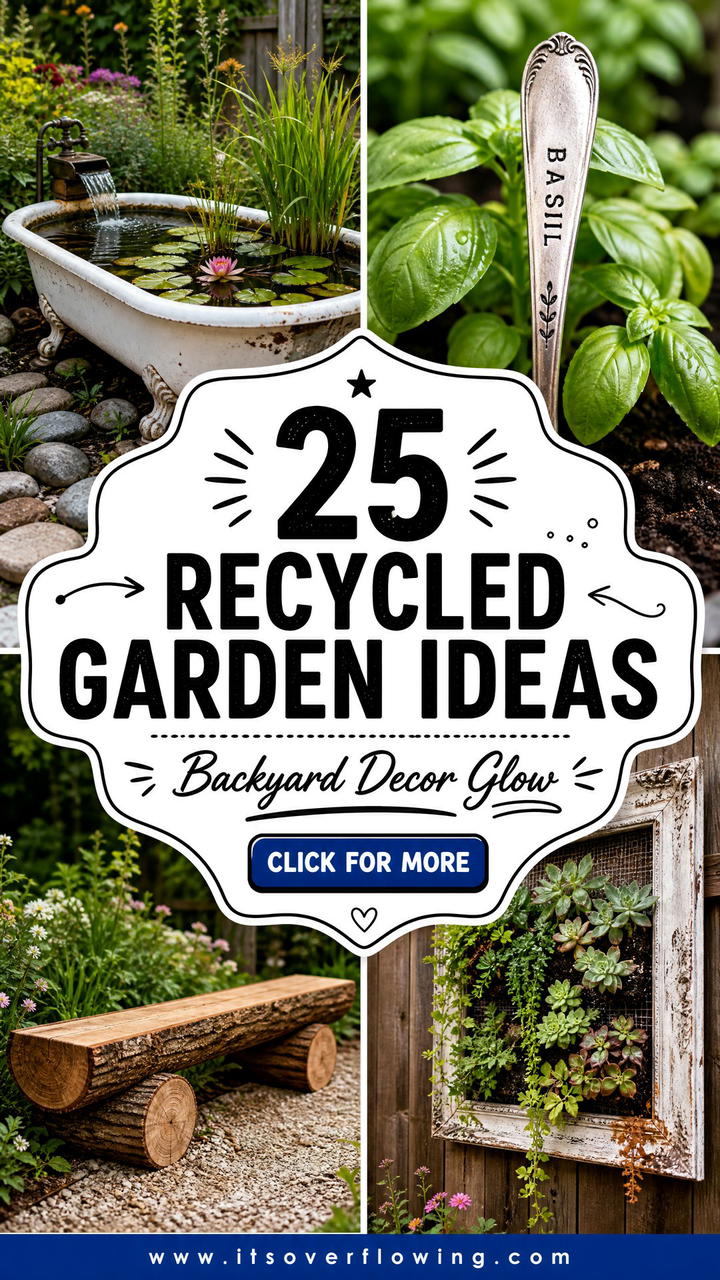 25 Recycled Garden Ideas for Backyard Decor - 25 Recycled Garden Ideas for Backyard Decor