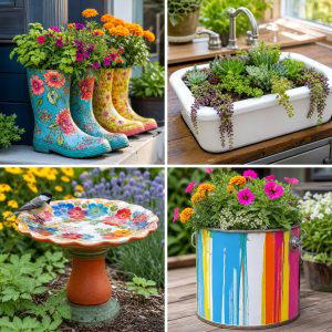 25 Recycled Garden Ideas to Transform Your Yard
