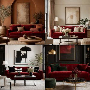25 Red Couch Living Room Ideas to Make a Statement