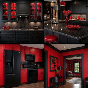 25 Red and Black Kitchen Ideas for a Bold Look