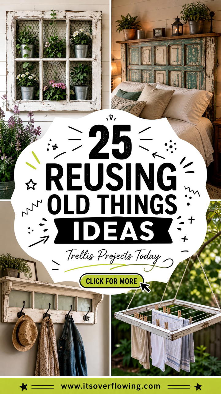 25 Reusing Old Things Ideas for Trellis Projects - 25 Reusing Old Things Ideas for Trellis Projects