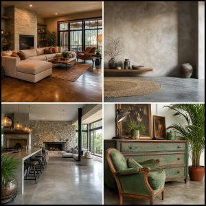 25 Rustic Concrete Floor Living Room Ideas for Style