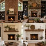 25 Rustic Living Room Ideas with a Brick Fireplace