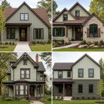 25 Sage Green House With Brown Trim Ideas for Curb Appeal