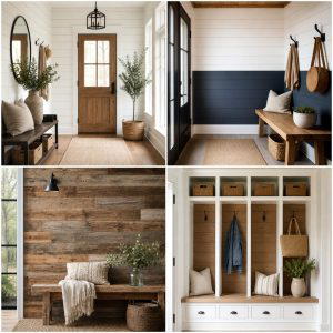 25 Shiplap Wall Entryway Ideas for a Welcoming First Impression
