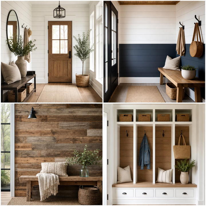 25 Shiplap Wall Entryway Ideas for a Welcoming First Impression