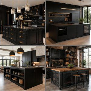 25 Sleek Black Kitchen Island Ideas for a Modern Kitchen
