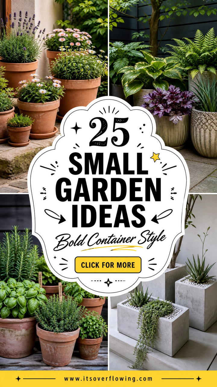 25 Small Garden Ideas With Container Clusters for Bold Style - 25 Small Garden Ideas With Container Clusters for Bold Style