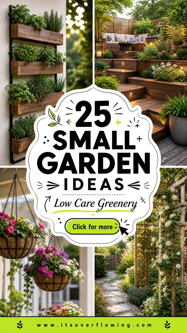 25 Small Garden Ideas With Low Maintenance Plants Youll Love - 25 Small Garden Ideas With Low Maintenance Plants You’ll Love