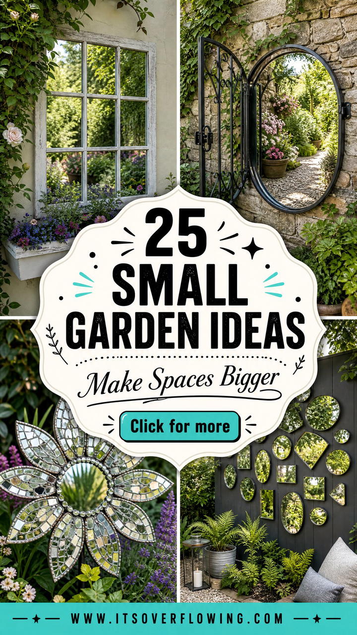 25 Small Garden Ideas With Mirror Tricks to Enlarge Spaces - 25 Small Garden Ideas With Mirror Tricks to Enlarge Spaces