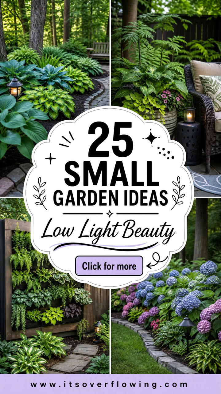 25 Small Garden Ideas for Low Sunlight That Thrive Beautifully - 25 Small Garden Ideas for Low Sunlight That Thrive Beautifully