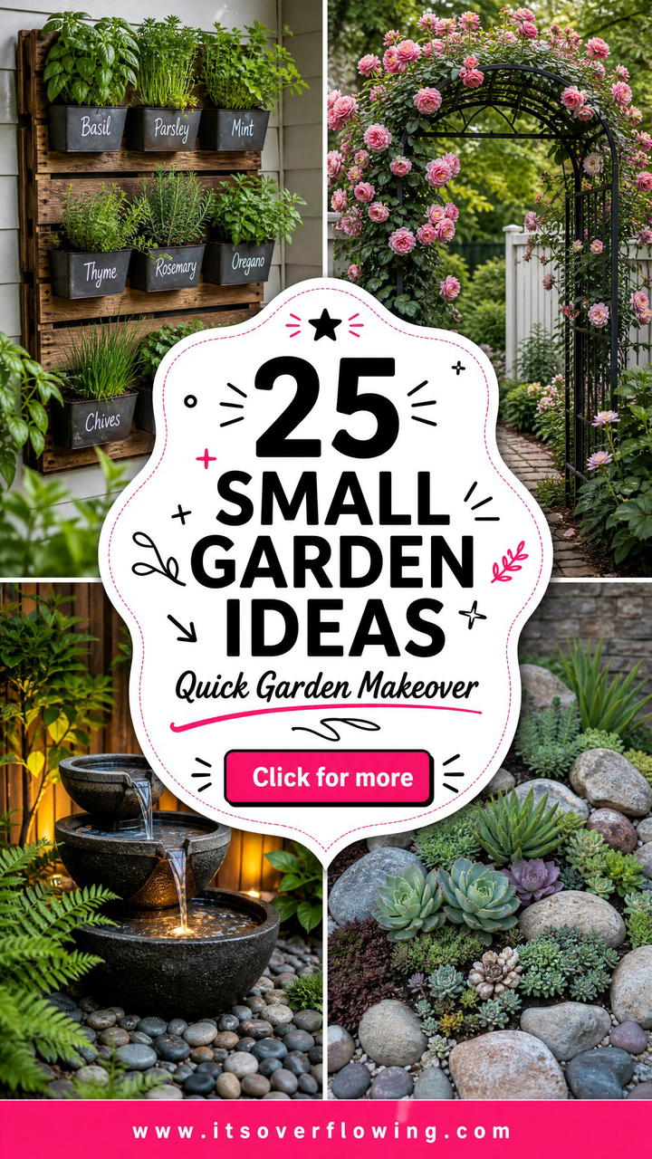 25 Small Garden Ideas for Quick Makeover Projects - 25 Small Garden Ideas for Quick Makeover Projects