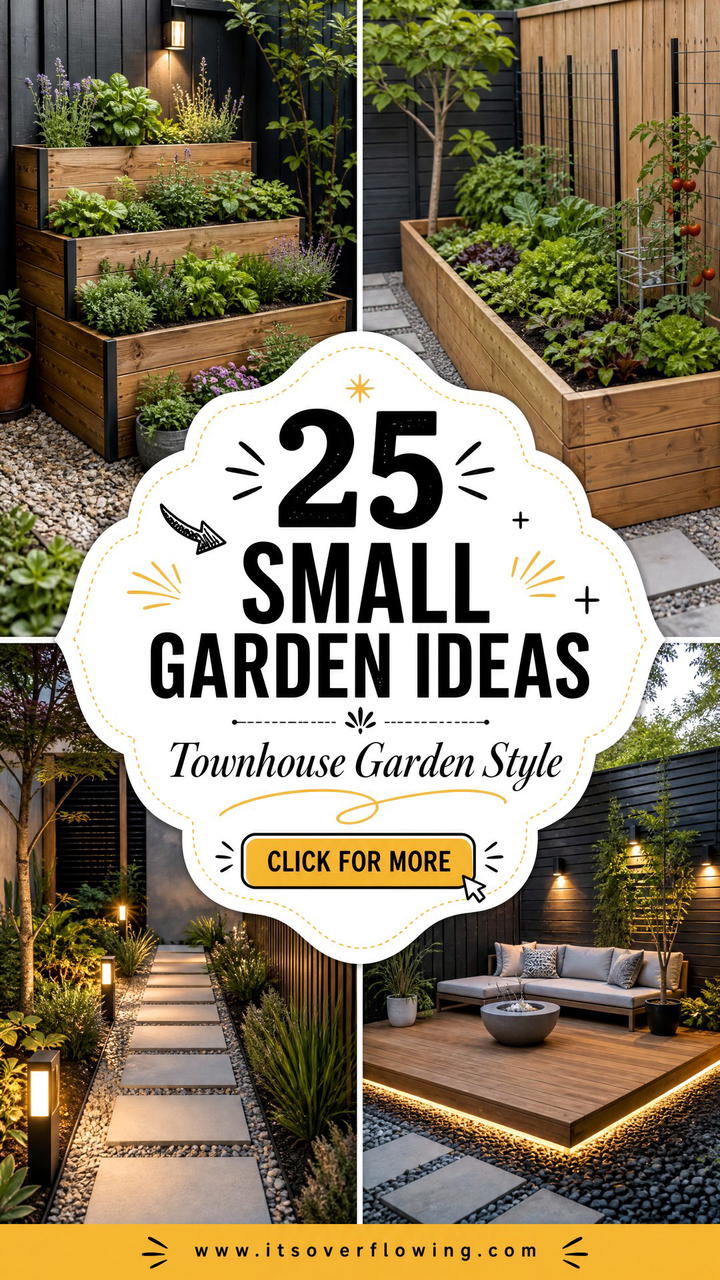 25 Small Garden Ideas for Townhouses With Stylish Appeal - 25 Small Garden Ideas for Townhouses With Stylish Appeal