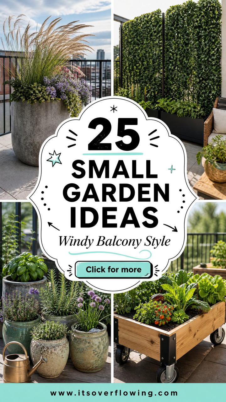 25 Small Garden Ideas for Windy Balconies That Stay Stylish - 25 Small Garden Ideas for Windy Balconies That Stay Stylish