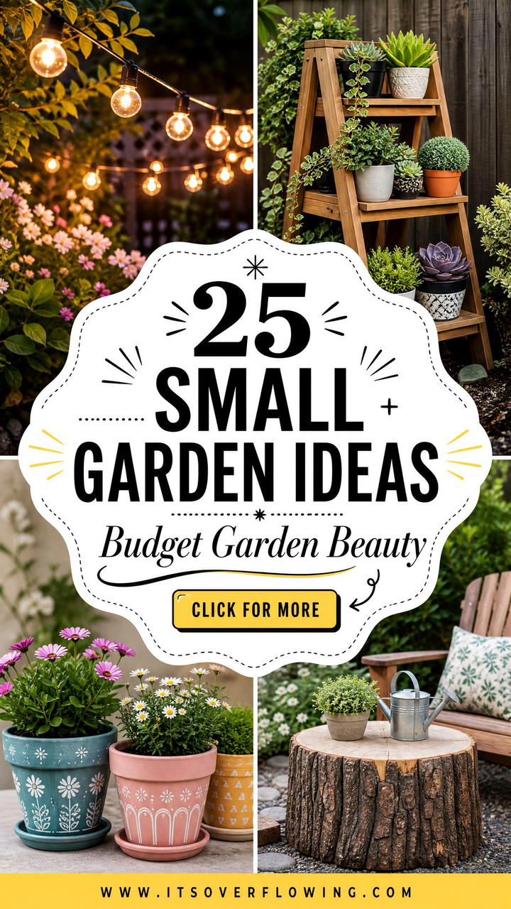 25 Small Garden Ideas on a Budget for Beautiful Outdoor Style - 25 Small Garden Ideas on a Budget for Beautiful Outdoor Style