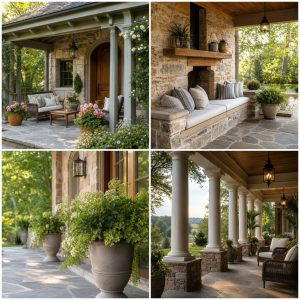 25 Stone Porch Ideas to Enhance Your Homes Curb Appeal