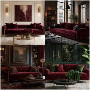 25 Stunning Burgundy Sofa Ideas for Your Living Room