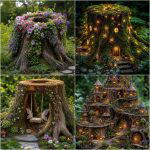 25 Tree Stump Fairy Garden Ideas for Enchanting Spaces