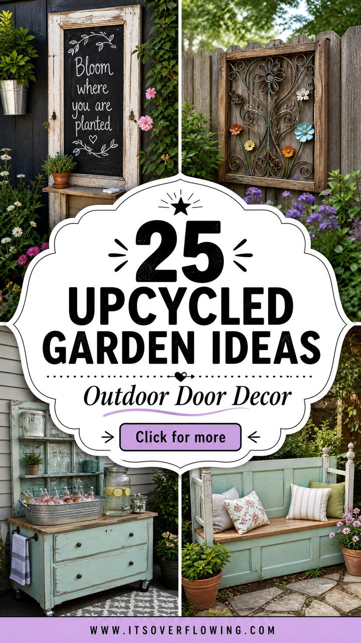 25 Upcycled Garden Ideas With Cabinet Doors for Outdoor Decor - 25 Upcycled Garden Ideas With Cabinet Doors for Outdoor Decor