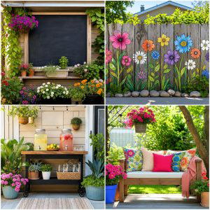 25 Upcycled Garden Ideas With Cabinet Doors for Outdoor Decor