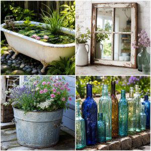 25 Upcycled Garden Ideas With Cottage Style for Cozy Charm