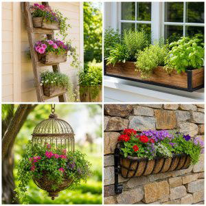 25 Upcycled Garden Ideas With Flower Boxes for Easy Patio Style