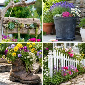25 Upcycled Garden Ideas With Garden Signs for Cute Yard Decor